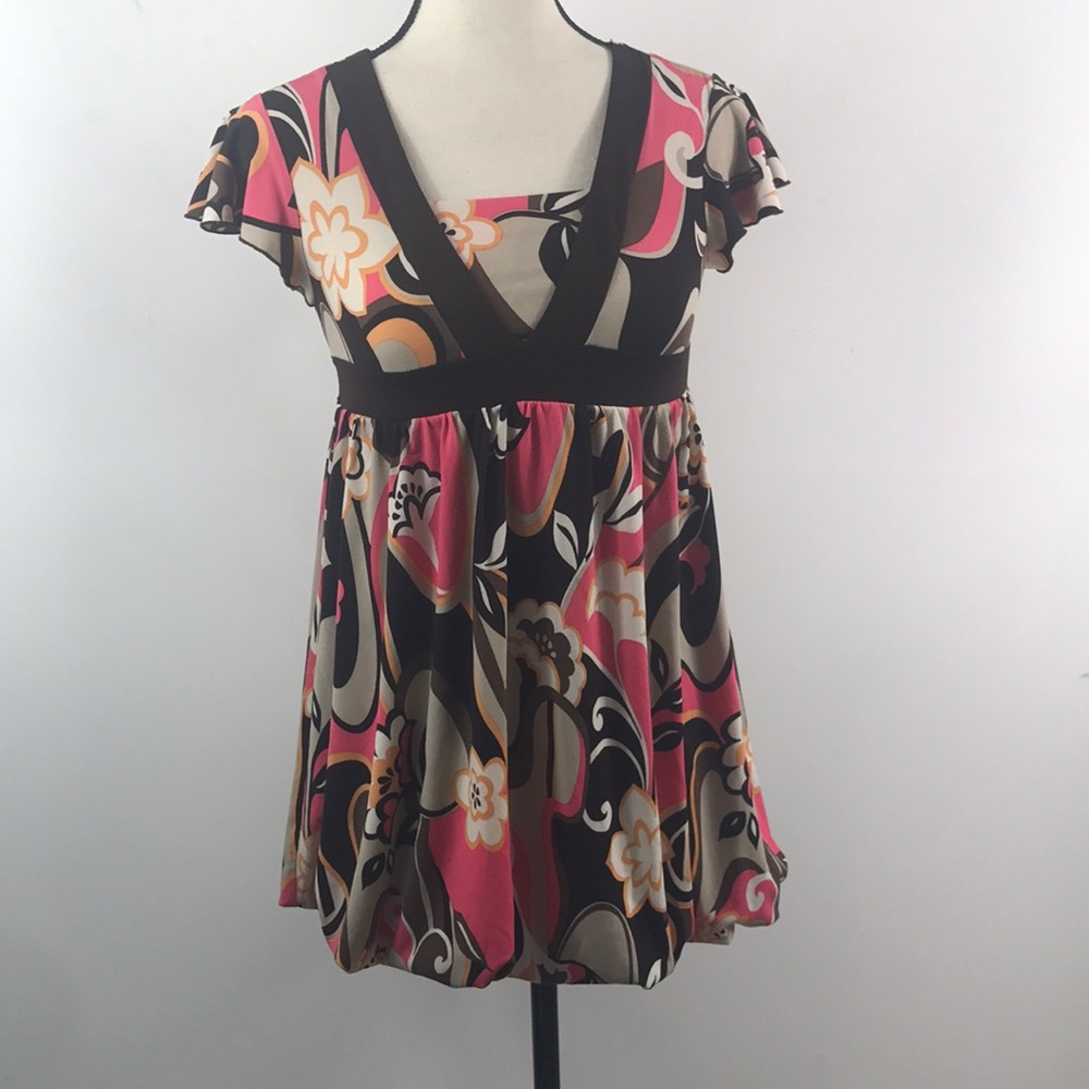 Short polyester blend dress